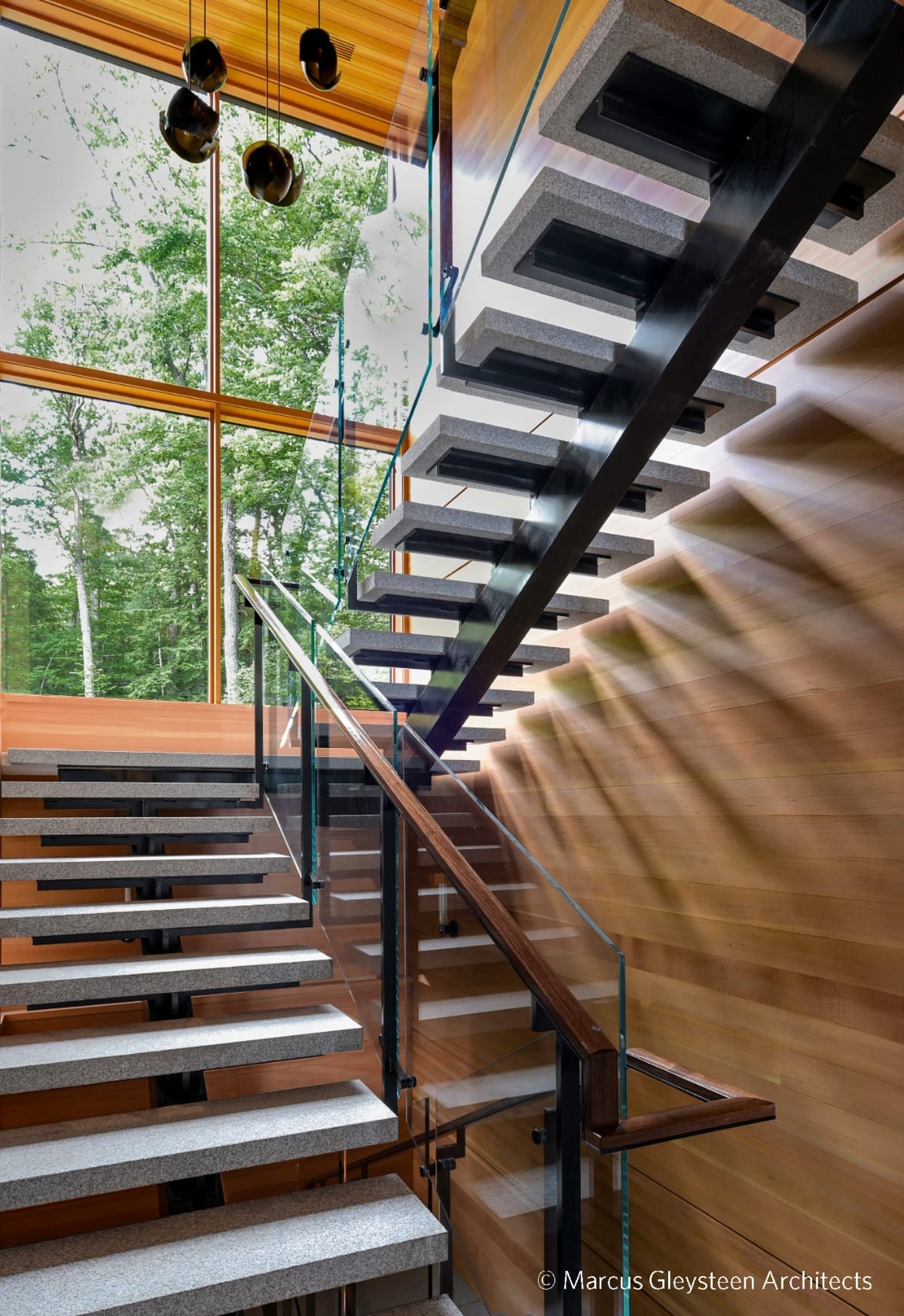 Feature Stair Structure & Glass Rails