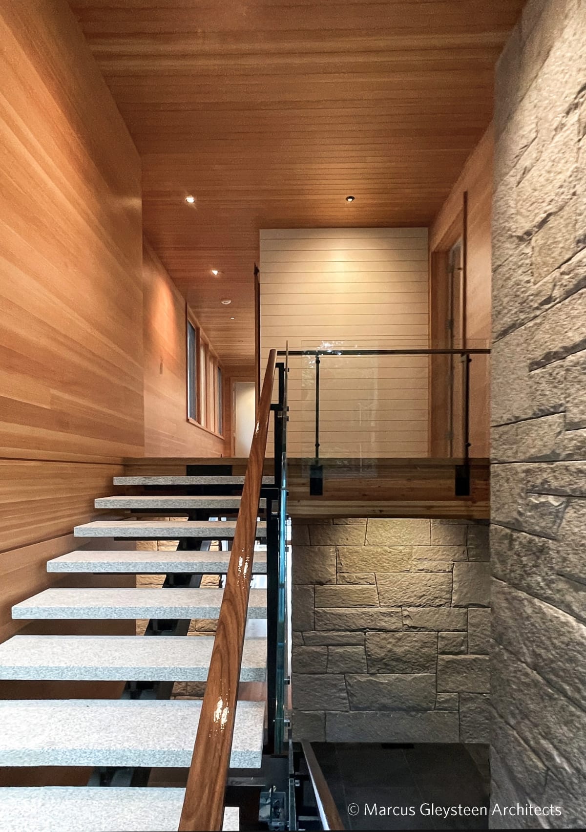 Feature Stair Structure & Glass Rails